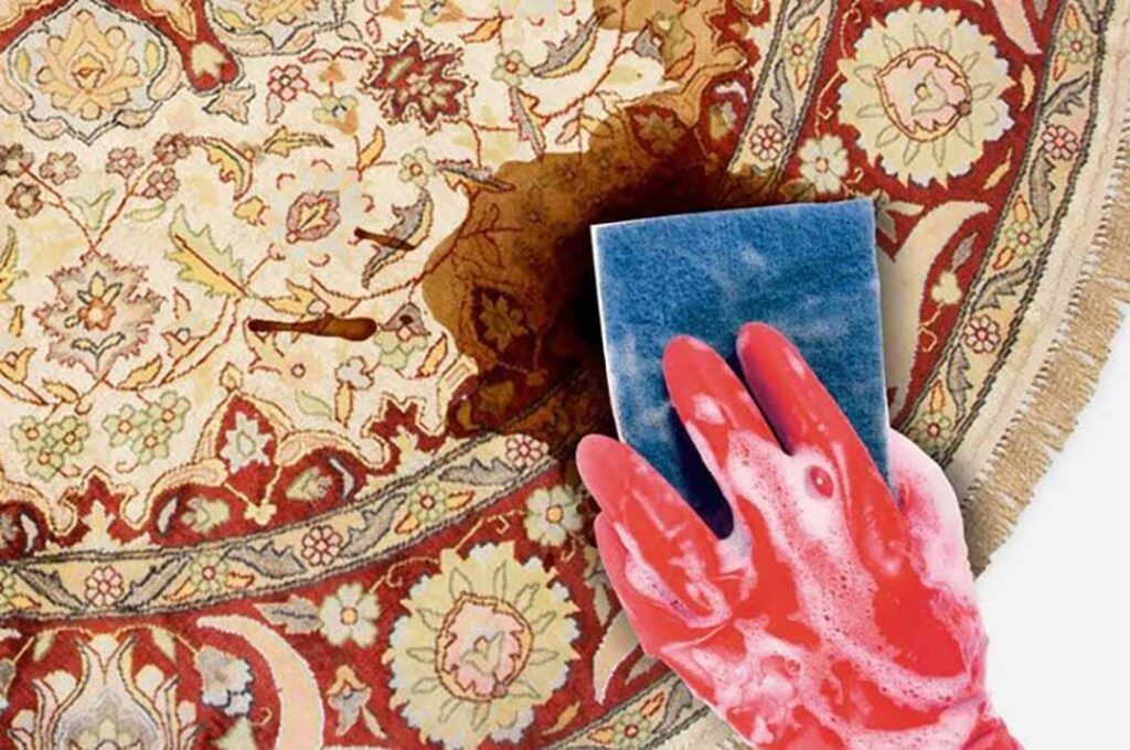 پاک‌سازی فرش از لکه ها